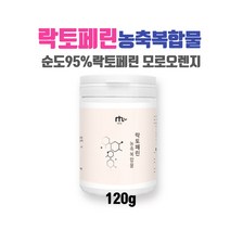 고순도 락토페린 유산균 분말 가루 프랑스산 순도 95프로 락토패린 라토페린 분리유단백 모로 오렌지 자몽 추출물 유산균사균체 농축 복합물 분말 120g, 1통 120g X 8개