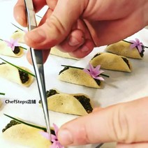 창의 양식 요리사 전용 플레이트 직족집게 chef 분자 요리 도구 전문 식품급 스테인리스강, 스핀들 18cm(304)