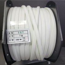 실리콘튜브 글라스튜브/SGT튜브 7mm(파이) 10M 무료배송/석면튜브/난연튜브/변압기절연제, 1개