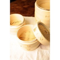 전문점 대나무 2단 찜기 딤섬 만두찜기 15~25cm, 15cm
