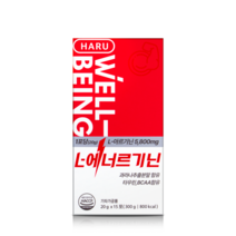 하루웰빙 L아르기닌 L에너르기닌 5800mg 고함량 아르지닌 엘아르기닌 BCAA 부스터, 20g, 1개