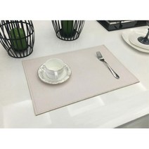 주방인테리어 세척 타조패턴 인조가죽 식탁매트 식기매트, 브라운, 인조타조가죽 식탁매트