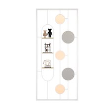 사무실 파티션 가림막 유리 강화 인테리어 현관 칸막이 가벽 이동식 철제 공간분리, C 흰색은 평방 당 350입니다