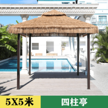 조립식 야외 정자 파고라 캐노피 옥상정원 야외 차양막 팔각 농막 옥타곤 방갈로 정원 벤치 원두막 그늘막, 5x5m