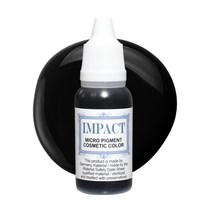 임팩트색소 반영구 색소 수지색소 반영구머신색소 아이라인 아이브로우 립 헤어라인 SMP 두피 15ml, 잭블랙