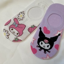 (정품/1+1) 쿠로미 마이멜로디 양말 여름 발목양말 덧신 페이크삭스 산리오 덕후 선물 추천