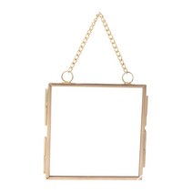 SJSHOP 벽 매달려 황동 유리 작품 사진 그림 디스플레이 프레임 홀더 장식 식물 꽃 표본 클립 현대 장식, 금, 금속