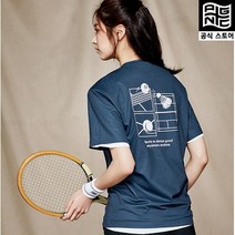 [남여공용] 기능성 데일리 엣지 반팔 라운드 티셔츠 탁구 배드민턴 Tennis 볼링 스쿼시 요가 필라테스 조깅 등산 118