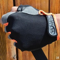 자전거 바이크장갑 사이클링 장갑 자전거 미끄럼 방지 충격 통기성 반손가락 쇼트 스포츠 남성 및 여성용, 08 주황색_01 S