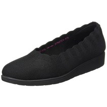 스케쳐스 Modern Comfort Womens Cleo Flex 웨지 스펠바운드 발레 플랫 블랙
