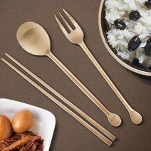 어린이둥근꼬리숟가락 젓가락 수저 유기포크 각인 놋, 본상품선택, 본상품선택
