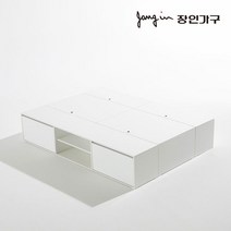 [장인가구] [ 아이브]와츠 낮은벙커 모듈형 빅수납 침대 Q 프레임