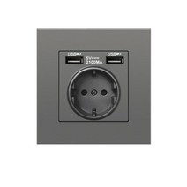 디자인 멀티탭 전기 usb 소켓 벽 충전기 어댑터 충전 독일 플러그 소켓 전원 콘센트 16apc 패널 침실 usb 소켓, 금, 유럽 ​​연합