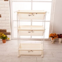 [624CONTAINER]한솔PS 코스모스 다용도 이동식 선반 소 3단포장훼손 반품불가, ★단일상품