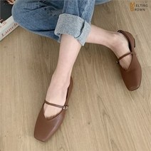 셀러허브 패션 [멜팅브라운] 여자 브이컷 플랫 슈즈 여성 봄구두 K250