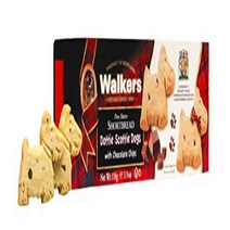 Walkers Shortbread Scottie Dog Shaped Chocolate Chip Shortbread Cookies 3.9 Ounce Box, 1