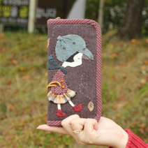 바이핸즈 diy키트 퀼트패키지 소품만들기(핸드폰케이스 카드링 파우치 장지갑), 5.낭만소녀 장지갑