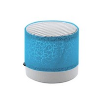 A9 블루투스 호환 미니 스피커 크랙 LED TF USB 서브 우퍼 MP3 스테레오 오디오 음악 플레이어 천장 소음, blue