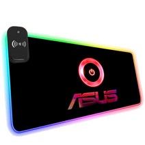 마우스&키보드 ASUS-ROG 무선 충전기 RGB 마우스 패드 게임용 LED 게이머 노트북 가장 물건 고무 Pc 액세서리 매트, [01] Small size 250x350x3, [13] ASUS (51)