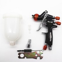 1.2mm 스프레이 건 1.0mm 노즐 키트 400cc250cc 탱크 에어 스프레이 건(페인트 믹싱 컵 및 어댑터 포함) 미니 스프레이 건 페인트 스프레이 건, 협력사, 한 탱크