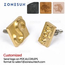 불박기 가죽 공예 불박 도장 기계 제작 인쇄 ZONESUN 사용자 정의 로고 황동 금형 스탬프 나무 종이 엠보싱 DIY 디자인 몰딩 뜨거운 호 일 스탬핑 열 프레스, smaller than 5x2cm