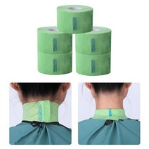 Royalways 500pcs 일회용 목 종이 스트립 이발사 도구 살롱 미용 전문 스트레치 이발사 넥 밴드 소프트 머플러, 59x7cm, 초록