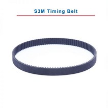 S3M 타이밍 벨트 원형 치아 모델 S3M 612/630/633/660/675/690/693/699/738/741 치아 피치 3mm 벨트 두께 2.2mm|Transmission, 1개, S3M630-210T-630, 10mm