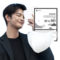 시노펙스 앱솔루트MB 데일리핏 KF80 새부리형 컬러 마스크 보건용 황사 미세먼지 귀편한, KF80화이트, 소형(S) 20매