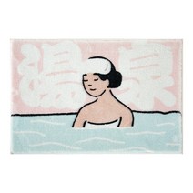 화장실발매트 욕실 바닥 매트 발 목욕 입구 문 카펫 도어 물 흡수성 미끄럼 방지 만화 캐릭터, 33. 100CM×150CM 대형 당취안 소녀 B