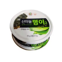 산마늘 명이나물 대공 장아찌 통조림 캠핑 175gx2통, 명이나물 통조림 175gx2통, 2개, 175g