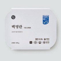 덕화푸드 덕화명란 장석준명란 고추가루없이 깔끔한 백명란젓 100g 2팩, 1