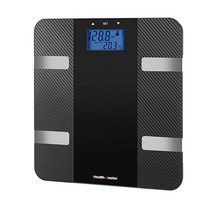 Health o meter Total Body Composition 탄소 섬유 체중 추적 디지털 체중계 체중 욕실 저울 체지방 수분 수준 BMI 근육량 백라이트 LCD