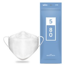 위케어 KF80 대형 여름용 마스크 귀안아픈 숨쉬기편한 국산 일회용 얇은 마스크 30매 60매 100매