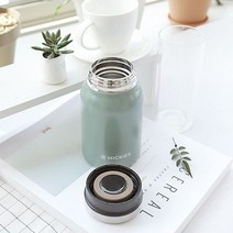 인스타 예쁜 스텐 진공텀블러 이유식 보온죽통 420ml, 퍼플