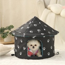 대형견사 진돗개 대형견 야외 개집 집 고양이 집 방수 야외 따뜻하게 유지 애완 동물 동굴 침대 둥지 재미, 07 G_02 M