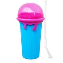 카페제빙기 슬러시 메이커 컵 500ML 냉동 매직 스무디 DIY 수제 냉각 동결 머그잔 휴대용 얼음, 02 Blue 500ML