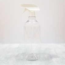 PET 투명 분무기 용기 1리터+백색 건스프레이