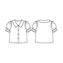 [아이옷만들기] [pattern]575.옐리 카라 블라우스, 기본