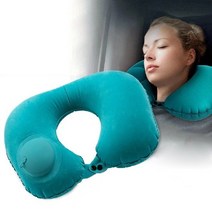 [유행공감] 휴대용 에어펌핑 목베게 여행 캠핑