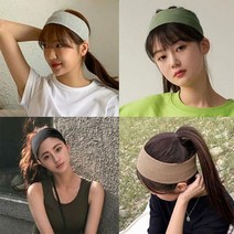 남자 여자 스포츠 데일리 패션 골지 헤어밴드 반다나