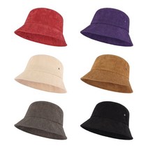 팸드님 에리 골덴 벙거지 남녀공용 무지 가을 겨울 버킷햇 모자 6Colors