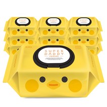 슈퍼대디 프렌즈 병아리 물티슈 70매 10팩 (82g)