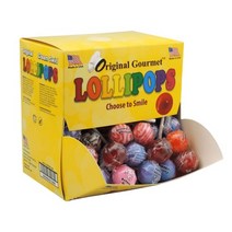Original Gourmet Original Lollipops 오리지널 고메 롤리팝 막대사탕 100개입, 1개