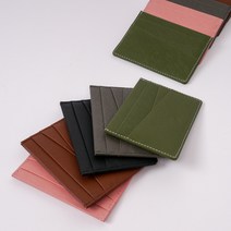 천연 가죽 카드지갑 남자 여자 카드 명함 지갑
