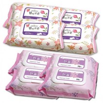 캡형 [신나라유통]한솔가물티슈 맘이고은 70매 고급물티슈 물티슈 도톰한 피부청결용, 소독용물티슈(30매)