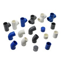 각파이프조인트 각관 id 25mm pvc 커넥터 스트레이트 팔꿈치 솔리드 등 티 4 방향 커넥터 엔드 캡 플라스틱 관 어댑터 1 pc, 푸른, 티 커넥터