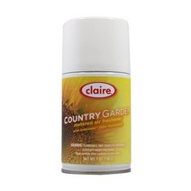Claire 클레어 C-118 7온스. 컨트리 가든 계량형 공기 청정제 에어로졸 캔(12개