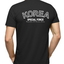 네이비멀티샵 쿨드라이 반팔 코리아 스페셜포스(검/흰)