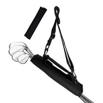 골프 클럽 미니 하프백 골프채 가방 휴대용 포터블 채 가방 캐리어 연습장 백 남성 여성, 골프클럽 미니 하프백(블랙)