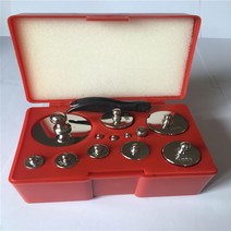 저울검교정 세트 1kg 2kg 5kg 분동 표준 기준 분동, 2000g 나무 상자